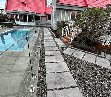 Projet d’aménagement de cour arrière avec piscine – Montmagny
