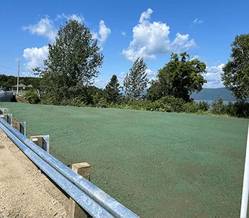 Revégétalisation d’un talus par hydro-ensemencement – Aménagement Marosa